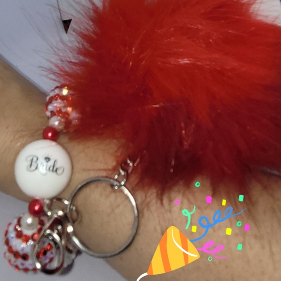 BRIDE WRISTLET KEYCHAIN!! HANDMADE - Picture 3 of 7